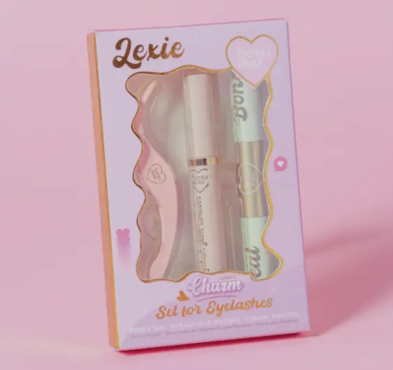 SET LEXIE GOMA, REMOVEDOR Y PINZAS PARA PESTAÑAS BEAU VISAGE