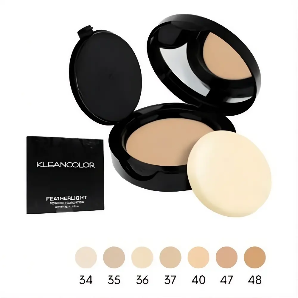 POLVO COMPACTO FEATHERLIGHT 9G PORCELAIN TONO 34 KLEANCOLOR 