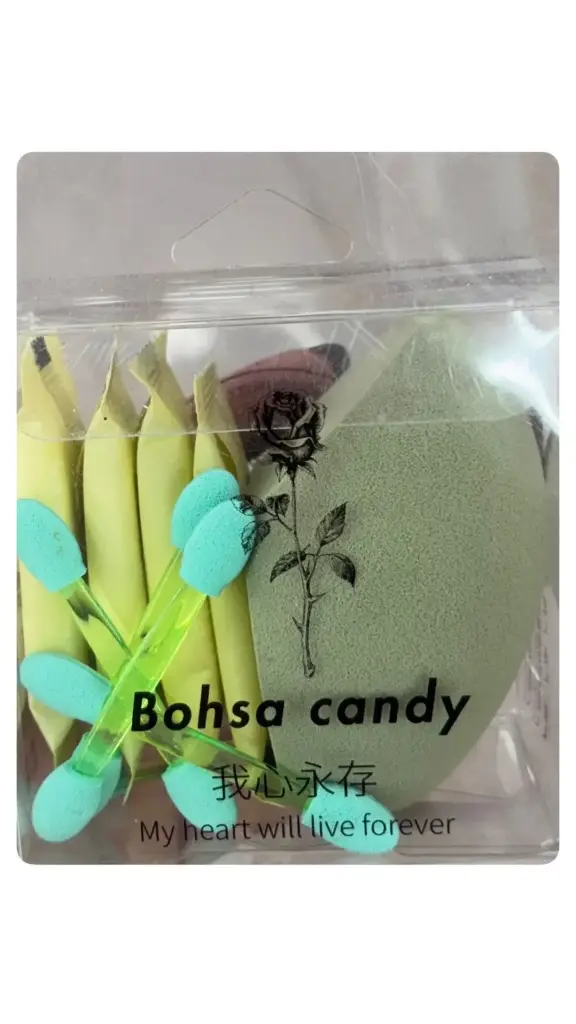 SET ESPONJA Y BROCHA DE OJOS Y TOALLITAS ACCESORIOS