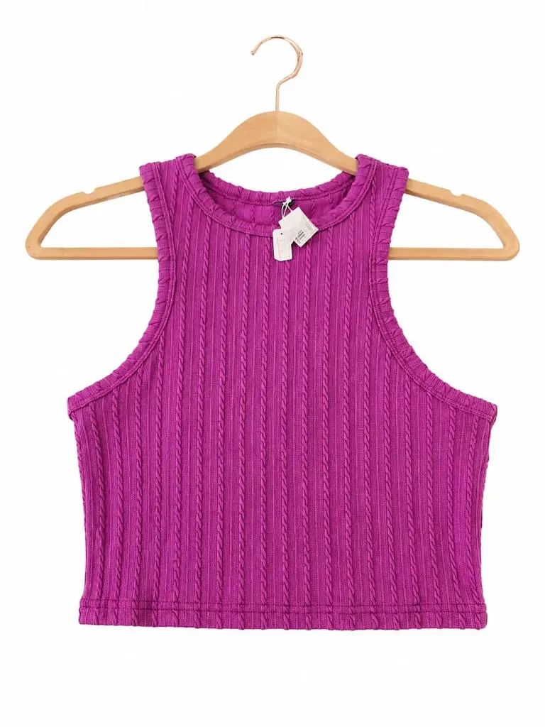 BLUSA MORADA DE TIRANTES 
