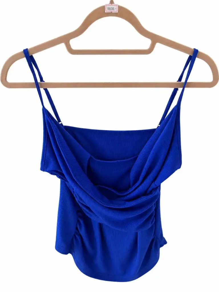BLUSA AZUL DE TIRANTES