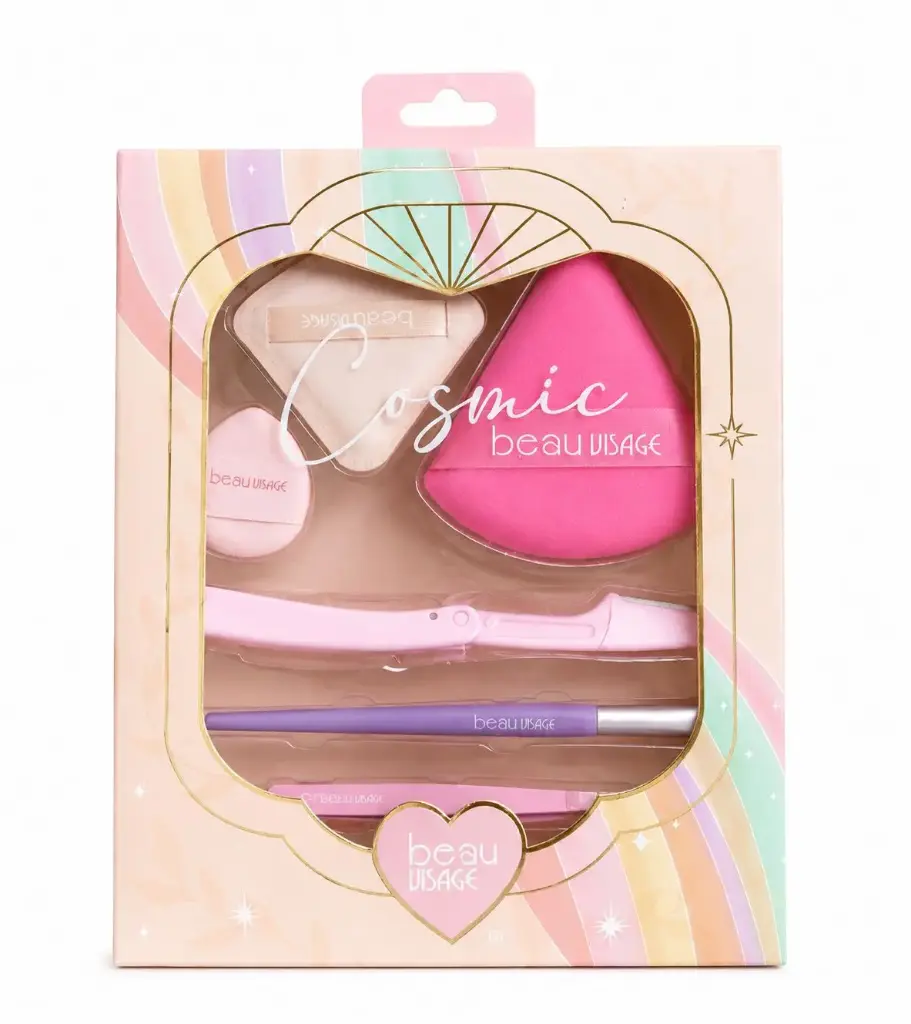 SET ESPONJAS Y OJOS 6 PCS COSMIC