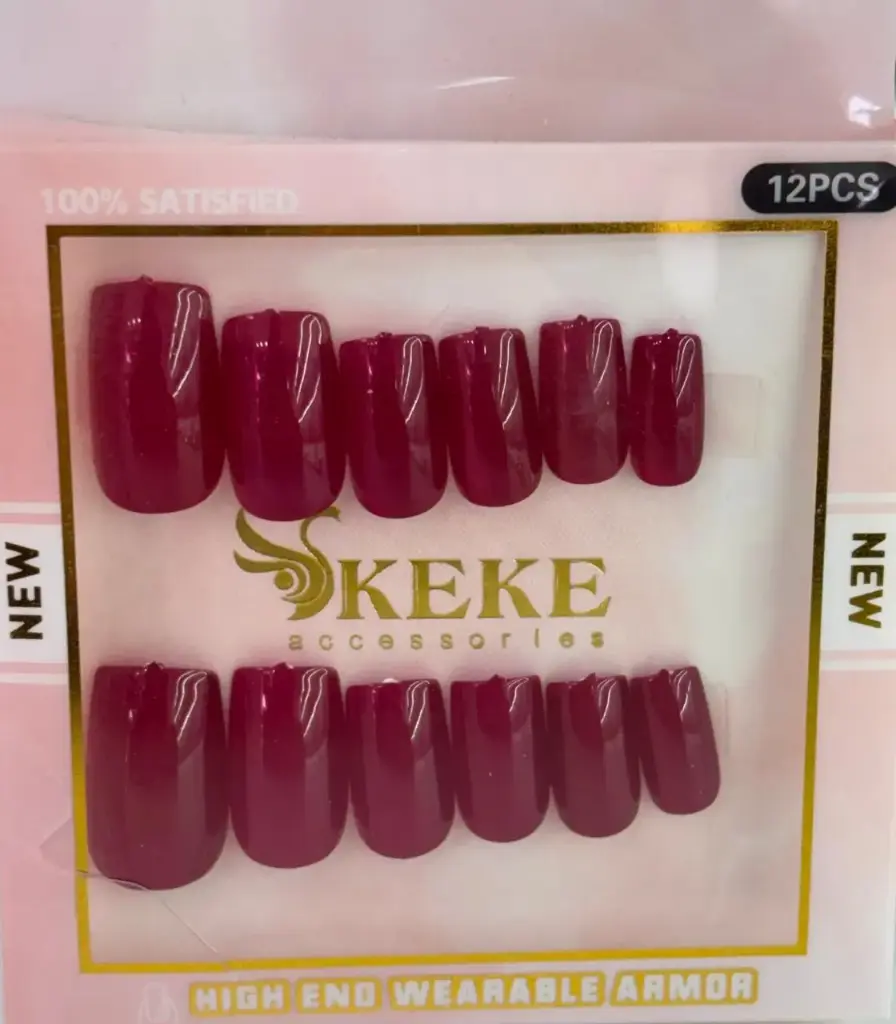 UNAS COLOR FUXIA 12P HIGN END WEARABLE ARMOR