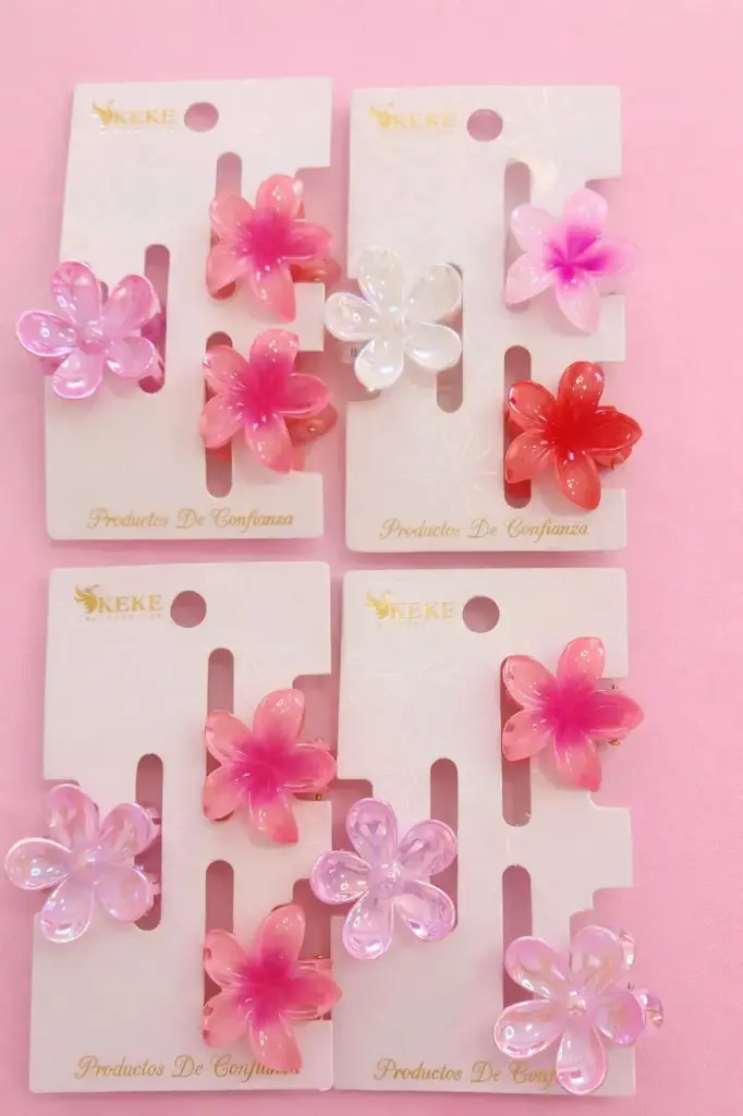 TRIO PRENSAS DE FLORES PARA EL CABELLO 