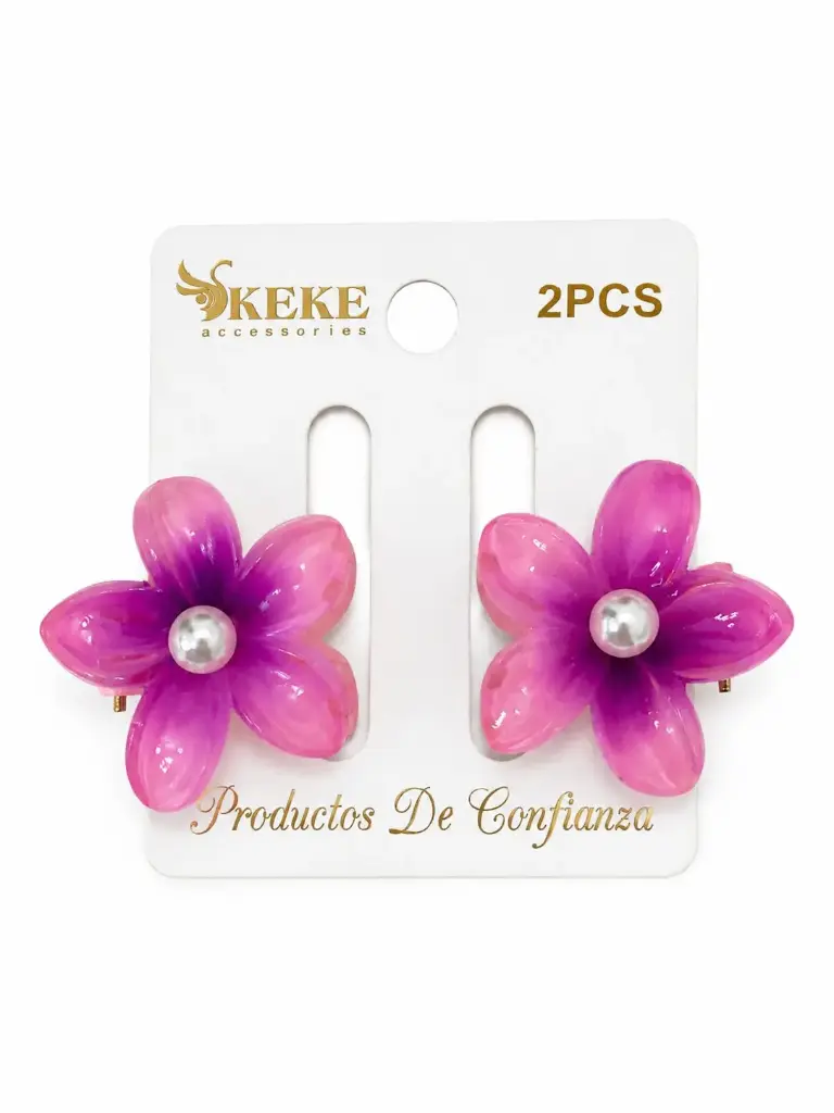 SET DE PRENSAS FLORES DE 2PCS PARA CABELLO 