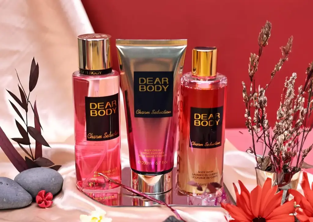 SET DEAR BODY 3 PCS BRUMA+JABON+CREMA CHARM SEDUCTION