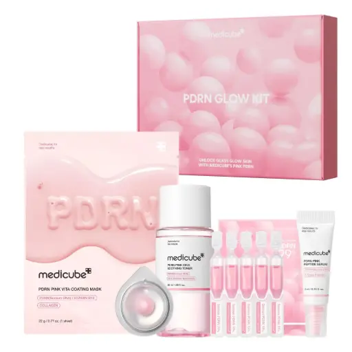 KIT SALMON TONICO+SERUM+CREMA Y MASCARILLA MEDICUBE