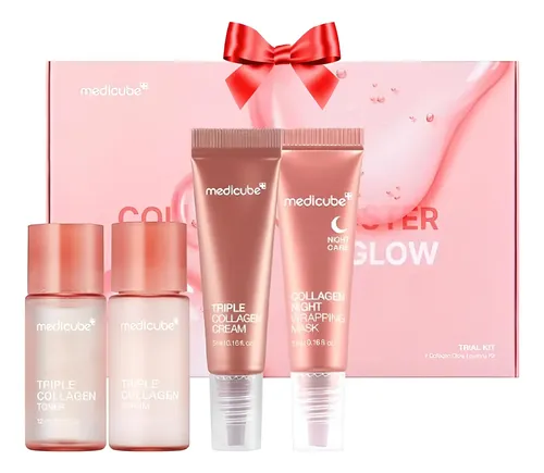 KIT COLAGENO TONICO+SERUM+CREMA+MASCARILLA WRAPPING MEDICUBE