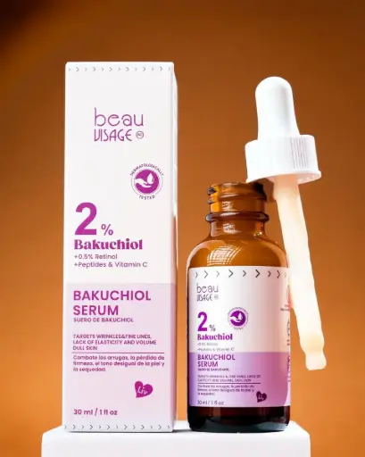 SERUM 2% BAKUCHIOL ANTIARRUGAS, FIRMEZA 30ML BEAU VISAGE 