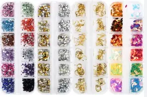 ACCESORIOS DECORATIVOS PARA UÑAS 6 OPCIONES 