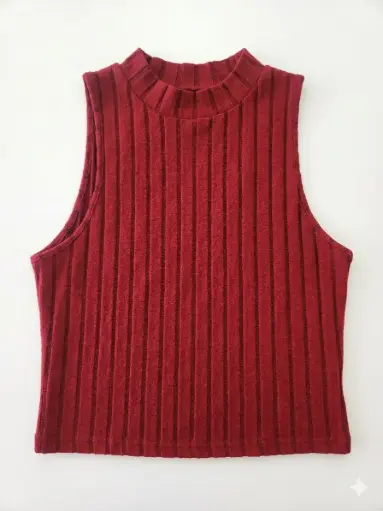 BLUSA VINO DE TIRANTES