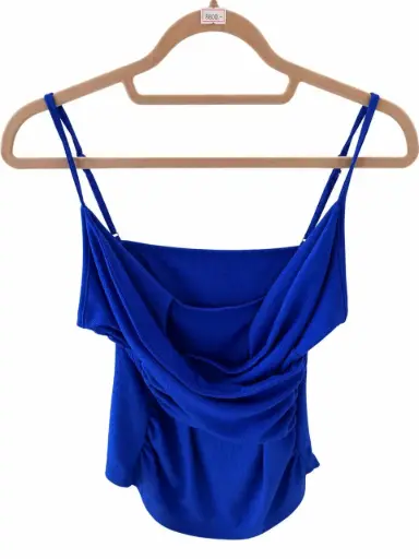 BLUSA AZUL DE TIRANTES