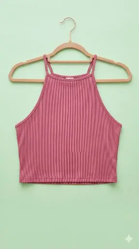BLUSA ROSADO OSCURO TIRANTES DELGADOS