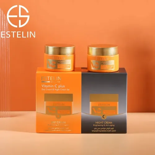 SET DE 2 CREMAS DIA Y NOCHE  DE ESTELIN VITAMINA C 