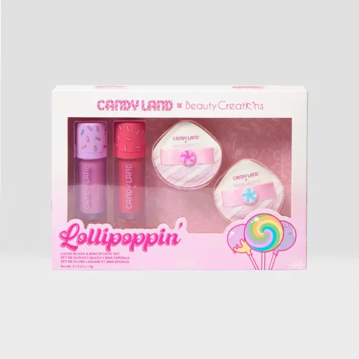 SET DE RUBOR LIQUIDO Y MINI ESPONJA CANDY LAND 