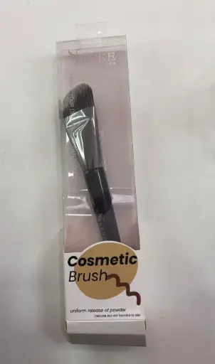 BROCHA INDIVIDUAL DE CABEZA PLANA Y MANGO DE MADERA PARA BLUSH 